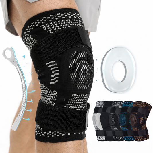 Compression Knee Sleeve — Non-Slip Silicone Grip