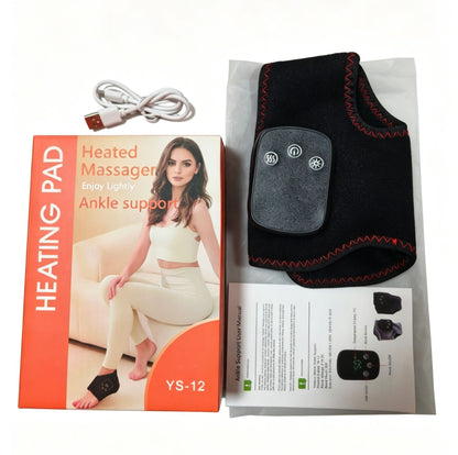 Smart Ankle Massager with Graphene Vibration & Heat