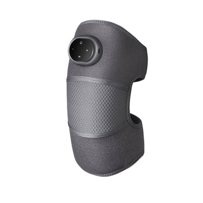 MuscleWarm heated knee massager, gray wrap with digital display