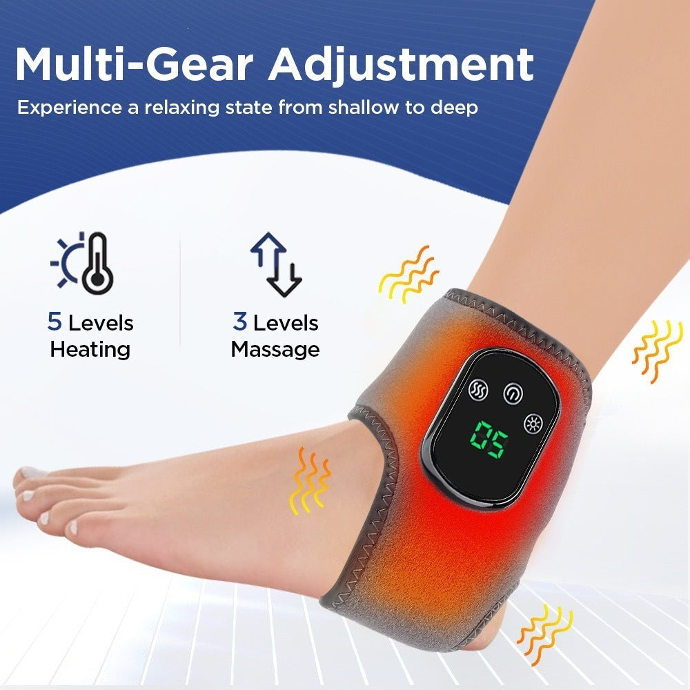 Smart Ankle Massager with Graphene Vibration & Heat